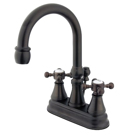 Kingston Brass 4" Centerset Bathroom Faucet, Oil Rubbed Bronze KS2615BX